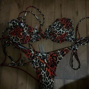 Leopard Print Bikini Set